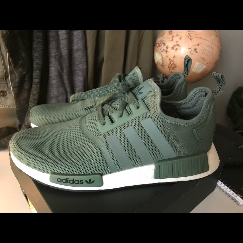 NEW Adidas NMD R1 Olive Green. Very Rare!